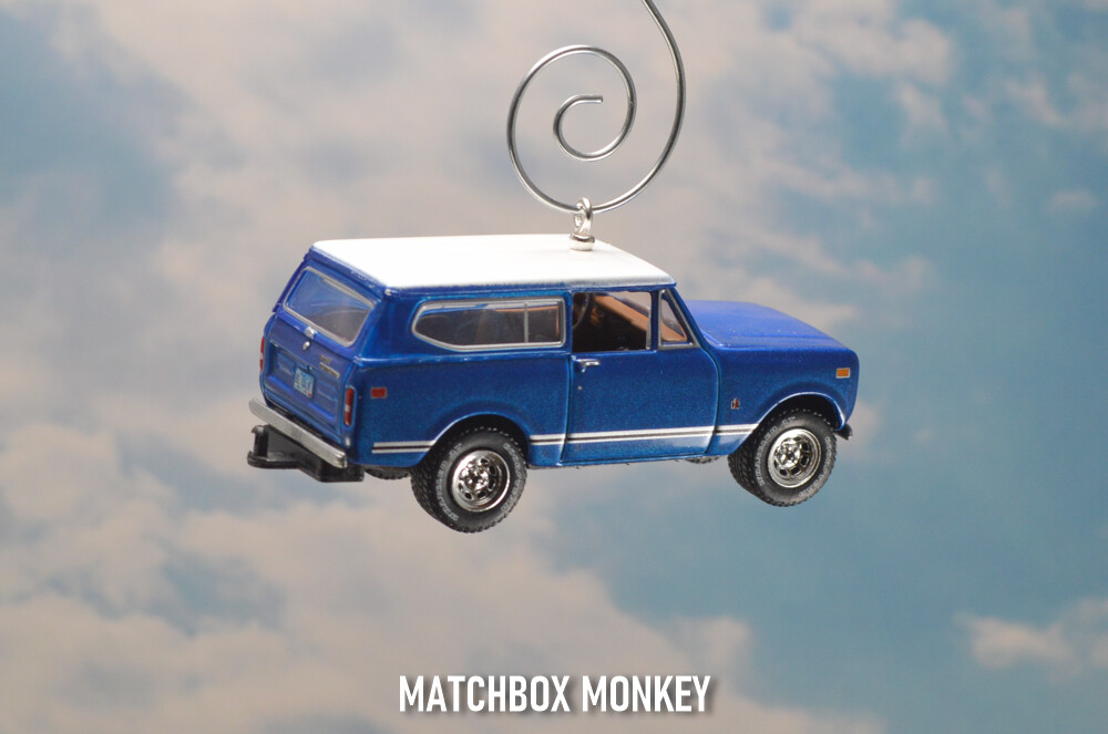 1979 International Harvester Scout II Custom Christmas Ornament 1/64 Hard Top