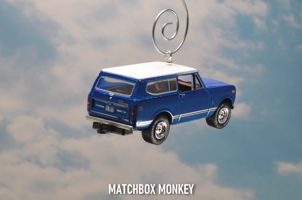 1979 International Harvester Scout II Custom Christmas Ornament 1/64 Hard Top