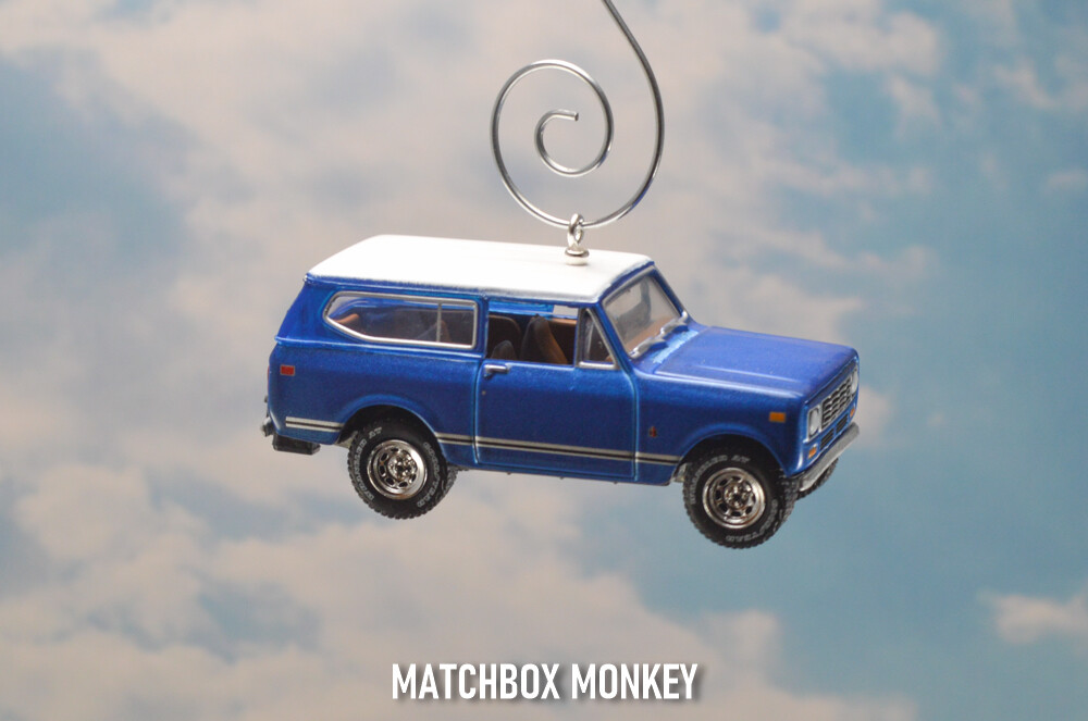 1979 International Harvester Scout II Custom Christmas Ornament 1/64 Hard Top