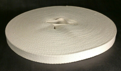 New 7/8'' Wide Flat Cotton Oil Lamp Wick Sold By The Yard Lamplight Farms #WY919S