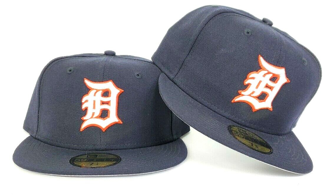 New Era Navy Blue Detroit Tigers 59Fifty Fitted hat | eBay