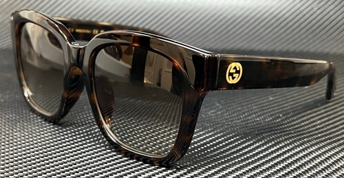 Pre-owned Gucci Gg1338sk 002 Brown Havana Women's Medium 54 Mm Sunglasses