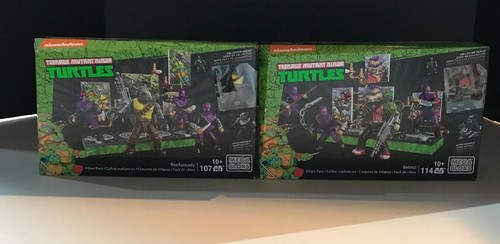 New Mega Bloks Teenage Mutant Ninja Turtles Bebop & Rocksteady Villain Pack TMNT