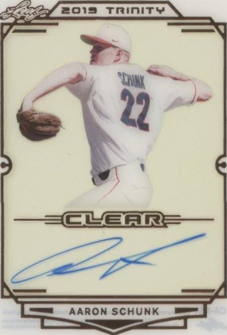 2019 Leaf Trinity - Aaron Schunk #CA-AS1