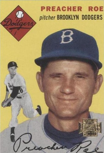 2001 Topps Archives - Preacher Roe #106