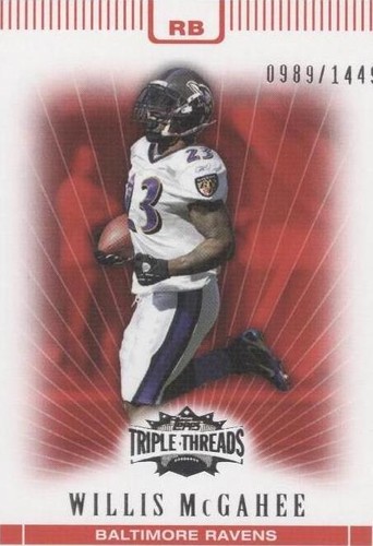 2007 Topps Triple Threads Willis McGahee #41