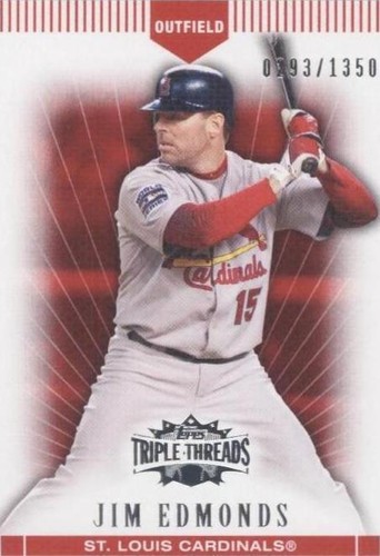 2007 Topps Triple Threads - Jim Edmonds #117
