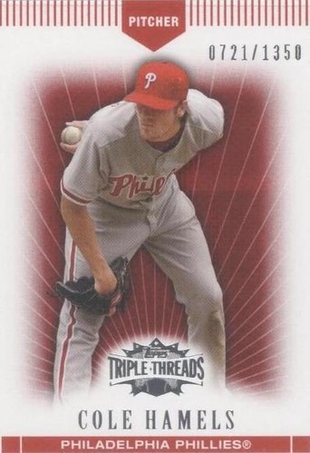 2007 Topps Triple Threads - Cole Hamels #83