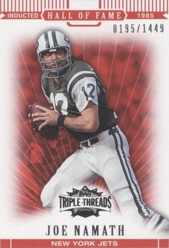 2007 Topps Triple Threads Joe Namath #93