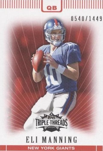 2007 Topps Triple Threads Eli Manning #7