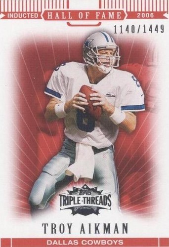 2007 Topps Triple Threads Troy Aikman #81