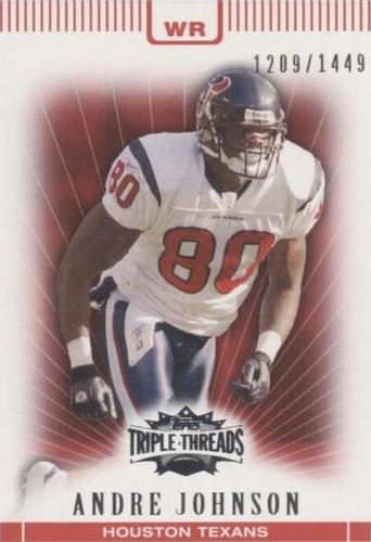 2007 Topps Triple Threads Andre Johnson #62
