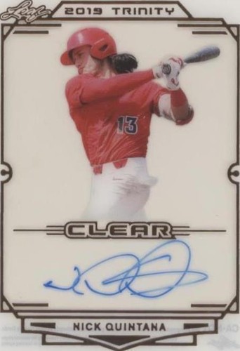2019 Leaf Trinity - Nick Quintana #CA-NQ1