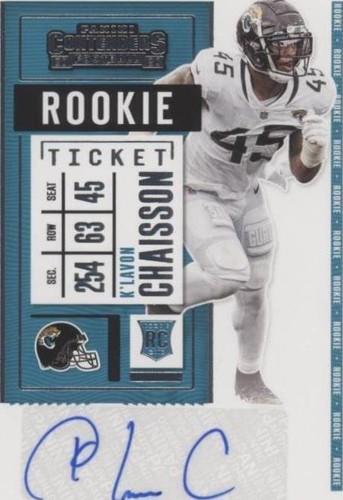 2020 Panini Contenders K'Lavon Chaisson #150