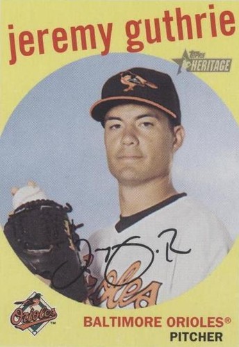 2008 Topps Heritage - Jeremy Guthrie #384