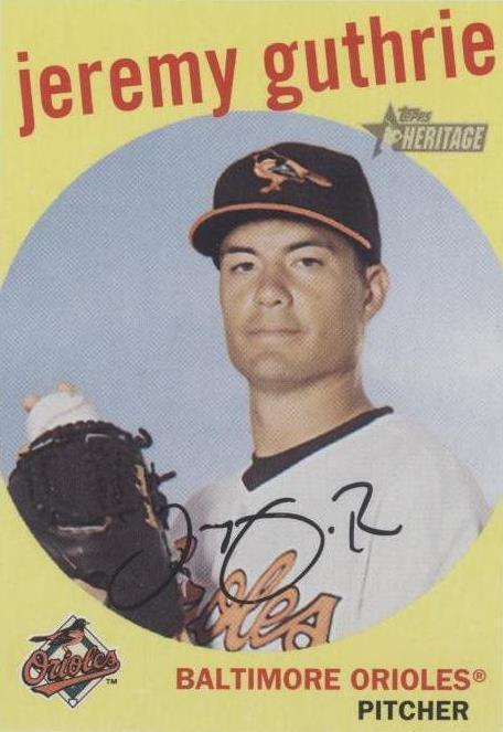 2008 Topps Heritage - Jeremy Guthrie #384