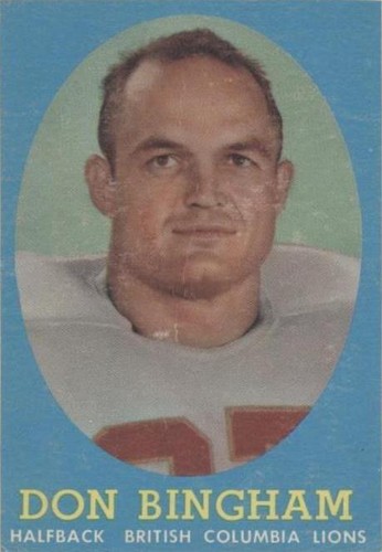 1958 Topps CFL Don Bingham #13