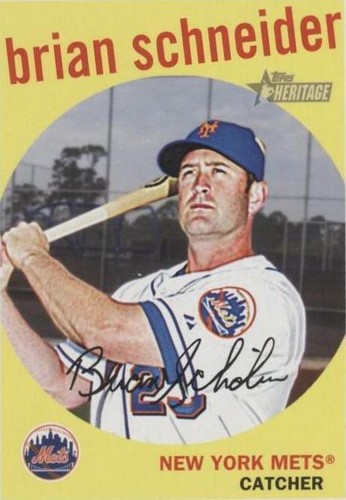 2008 Topps Heritage High Number - Brian Schneider #616