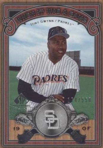 2006 SP Legendary Cuts - Tony Gwynn #WG-TG
