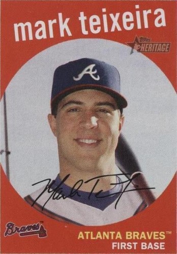 2008 Topps Heritage - Mark Teixeira #4