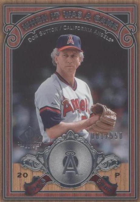 SP Legendary Cuts 2006 - Don Sutton #WG-SU