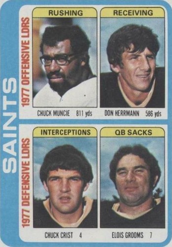 1978 Topps Chuck Crist Chuck Muncie Don Herrmann #517