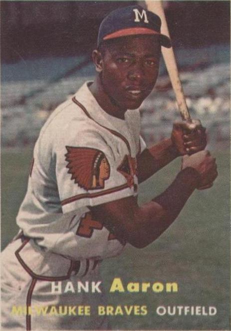 1957 Topps - Hank Aaron #20