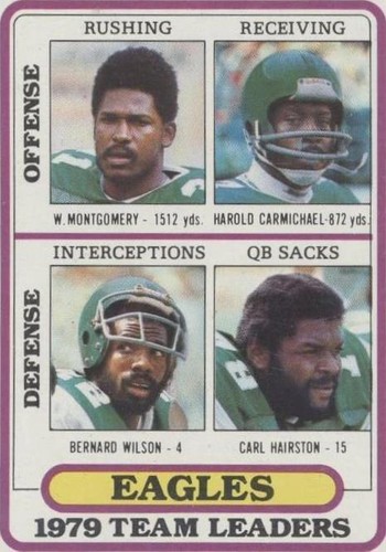 1980 Topps Bernard Wilson Carl Hairston Harold Carmichael #132