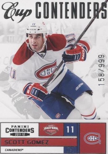 2011-12 Panini Playoff Contenders - Scott Gomez #116