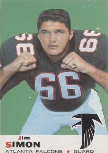 1969 Topps Football #184 Jim Simon GD | eBay