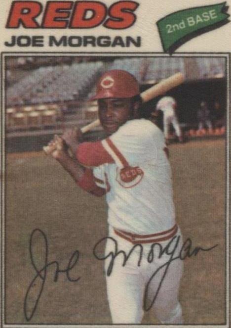 Parches de béisbol Topps 1977 pegatinas de tela - Joe Morgan #31