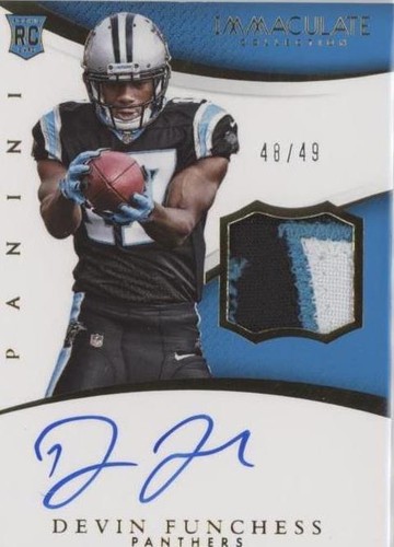 2015 Panini Immaculate Collection Devin Funchess #SPR-DF