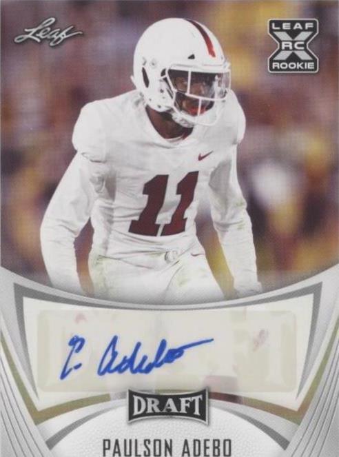 2021 Leaf Draft Paulson Adebo #BA-PA1