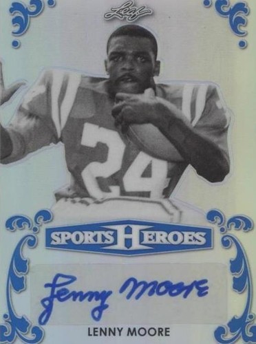 2017 Leaf Metal Sports Heroes Lenny Moore #BA-LM1
