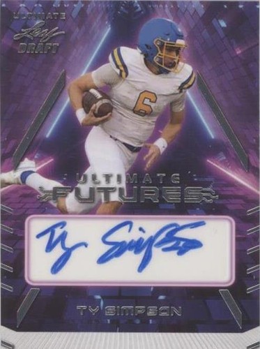 2022 Leaf Ultimate Draft Ty Simpson #UF-TS1
