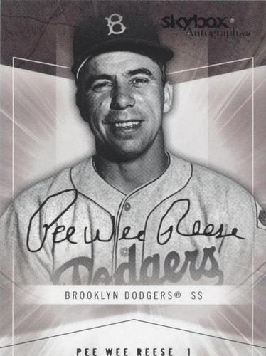 2005 Skybox Autographics - Pee Wee Reese #85