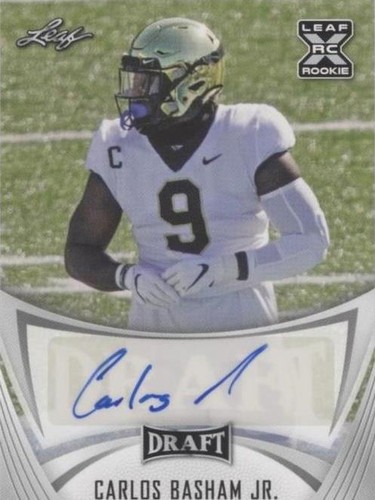 2021 Leaf Draft Carlos Basham Jr. #BA-CBJ