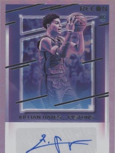 KILLIAN HAYES RC AUTO 2枚セート 2020 Panini Black Rookie Memorabilia Silver /25 Killian