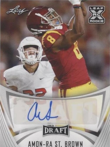 2021 Leaf Draft Amon-Ra St. Brown #BA-ARS