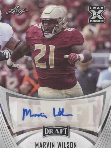 2021 Leaf Draft Marvin Wilson #BA-MW1