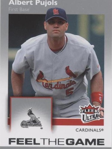 2007 Fleer Ultra Feel the Game Albert Pujols Baseball Card
