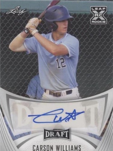 Carson Williams topps auto /150シリ DEBUT 2023 Topps Pro Debut Carson Williams Blue Foil /150 Auto PSA