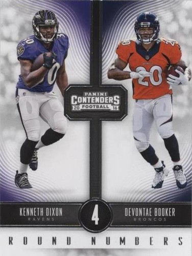2016 Panini Contenders Devontae Booker Kenneth Dixon #14