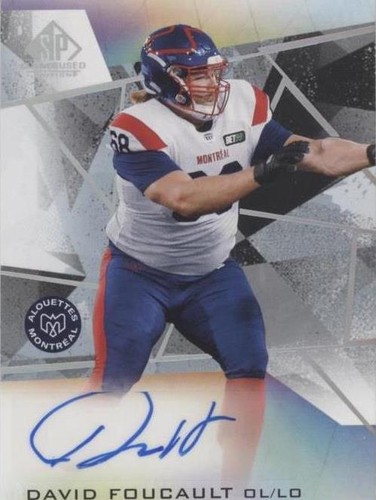 2021 SP Game Used Edition CFL David Foucault #A-DF