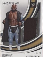 2022 Panini Immaculate Collection WWE - Apollo Crews #SM-ACR