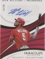 2018 Panini Immaculate Collection - Nick Williams #DC-NW