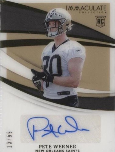 2021 Panini Immaculate Collection Pete Werner #167