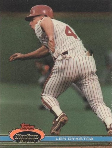 1991 Topps Stadium Club - Lenny Dykstra #150
