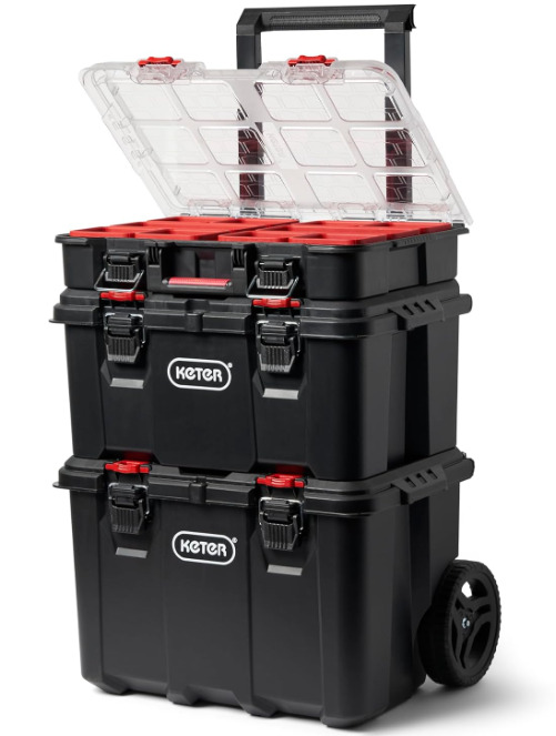 Stack-n-Roll Modular Tools Organizer for Garage Storage and DIY, 3