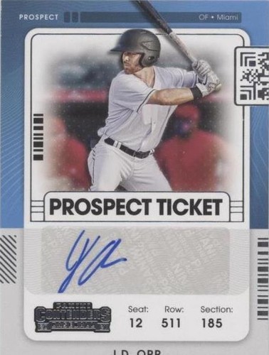 2021 Panini Contenders - J.D. Orr #PT2-JO